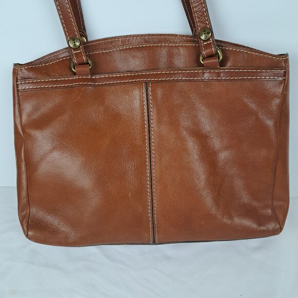 Patricia Nash Poppy Tote Shoulder Bag Brown Leather - Picture 5 of 16